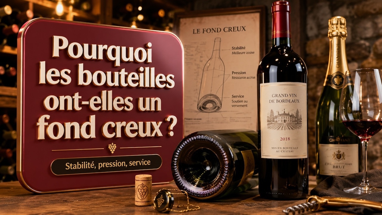 pourquoi les bouteilles ont elles un fond creux